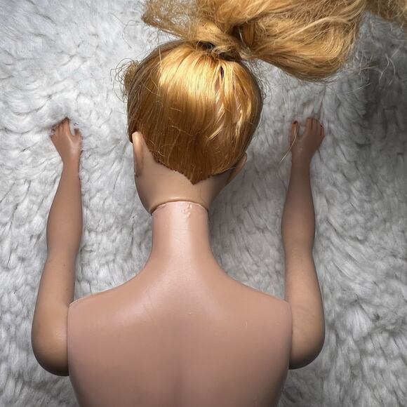 Barbie Doll Ponytail #3/4/5?Japan Original Makeup Eyeliner Blue Eyes Blonde 60’s - Picture 11 of 16